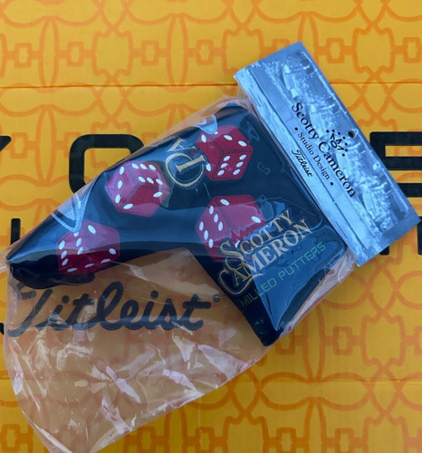 Scotty Cameron Las Vegas Parteeni SPECIAL RED DICE 2023 Putter Headcover NEW