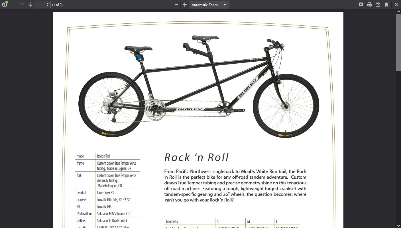 Burley Tandem Mt. Bike Rock 'N Roll 395 (Idaho City) eBay