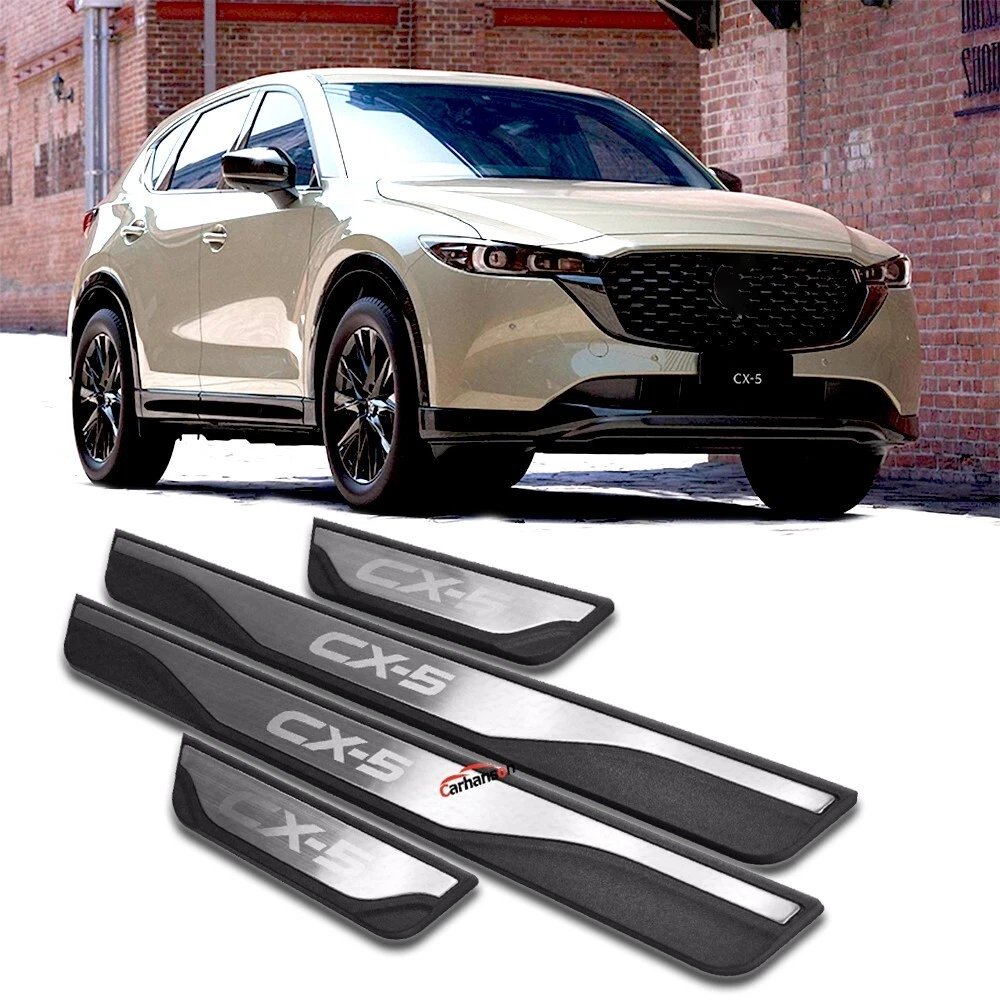 For 2024 Mazda CX5 CX-5 Car Accessories Door Sill Protector Cover Scuff  Guard