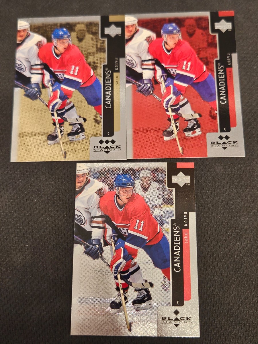 1997-98 UPPER DECK UD BLACK DIAMOND SAKU KOIVU #46 BASE RED