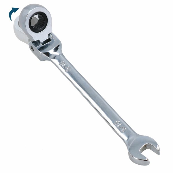 5/16 Zoll AF SAE Imperial Flexibler Flexi-Kopf RatschenschlüSsel Kombination ...-image