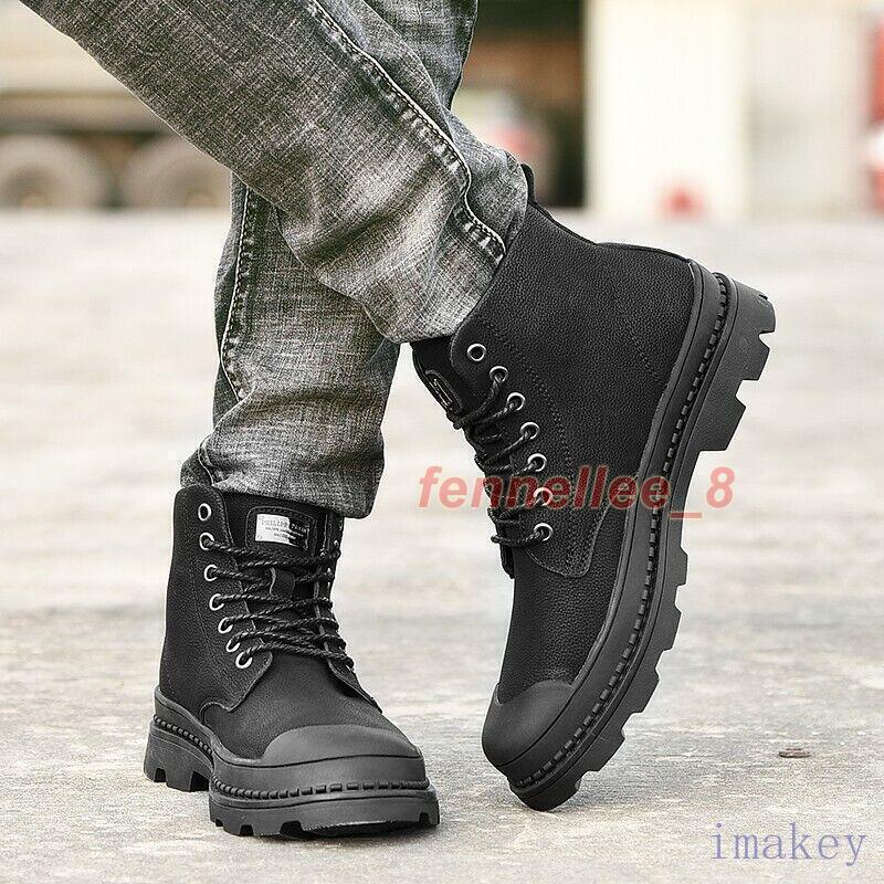 SAOLA Stivaletto uomo casual stringato zip laterale alto tavola scarpe sneakers Oxford