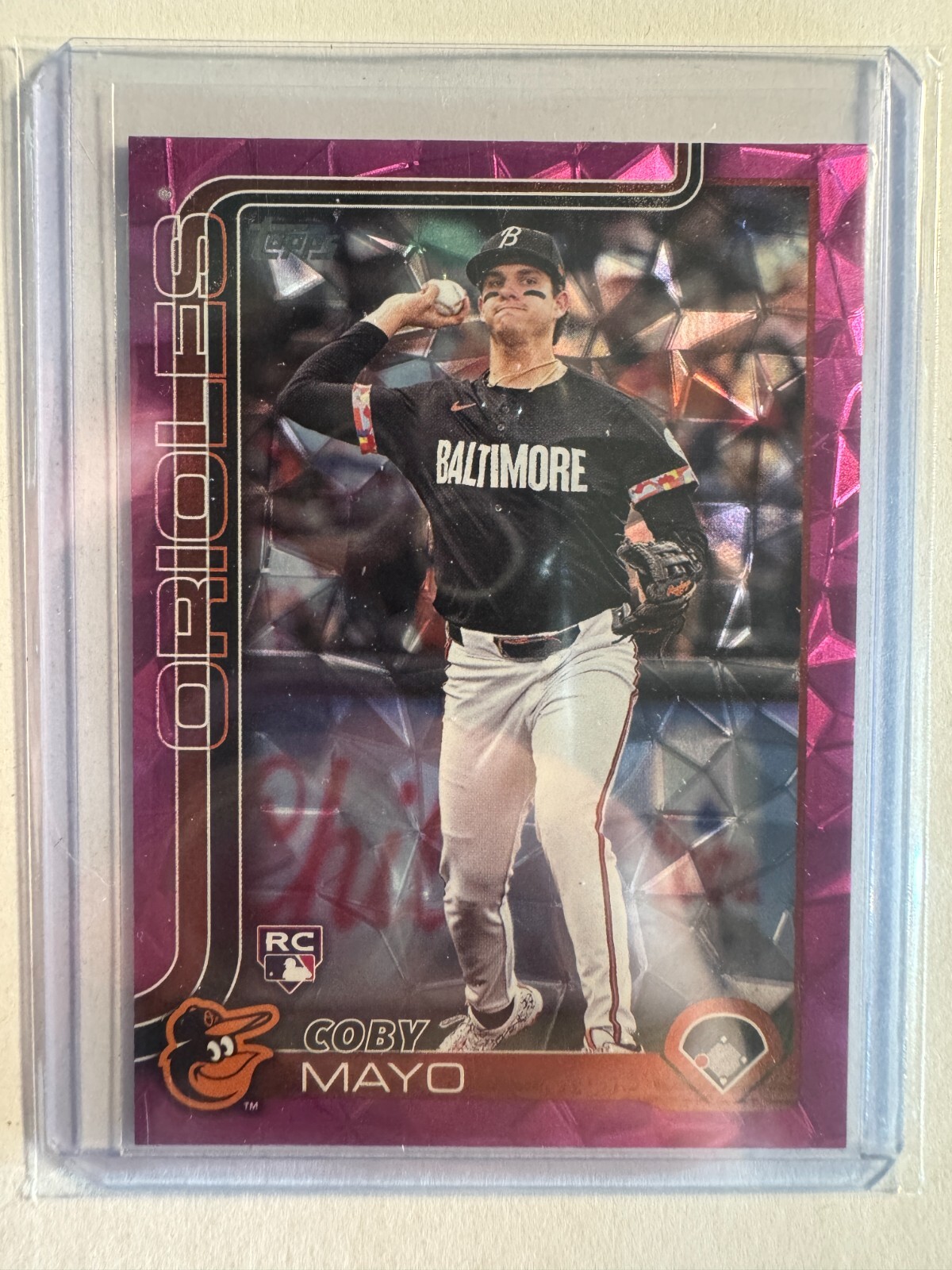 K317,870 - 2025 Topps Pink Diamante Foil #20 Coby Mayo