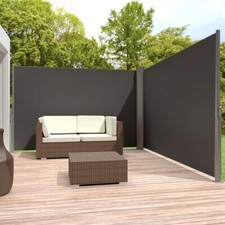 Garden Sided Awning Canopy Retractable Patio Privacy Screen Sunshade Windscreen