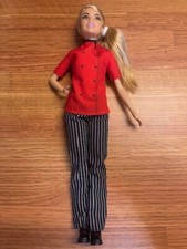 Barbie You Can Be Anything Chef Doll With Original Clothes, Clean, No Hat