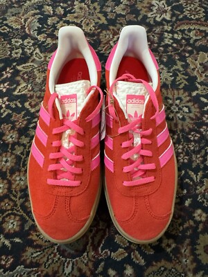 Adidas Women's Gazelle Bold W 'Collegiate Red/Lucid Pink' - IH7496 Size 7.5 New