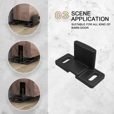 CCJH Sliding Barn Door Hardware Floor Guide for Barn Door,Bypass Door Set of 2