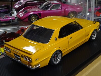 No543ミニカー1/18箱無しSKYLINE 2000 GT-R KPGC10 Kyosho 1:18 Nissan Skyline 2000 GT-R KPGC10 with F-spoiler