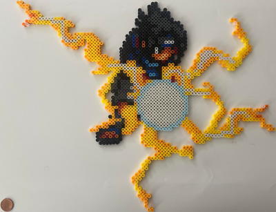 Sasuke Uchiha Bead Sprite Perler Artkal Pixel Art Naruto Shippuden