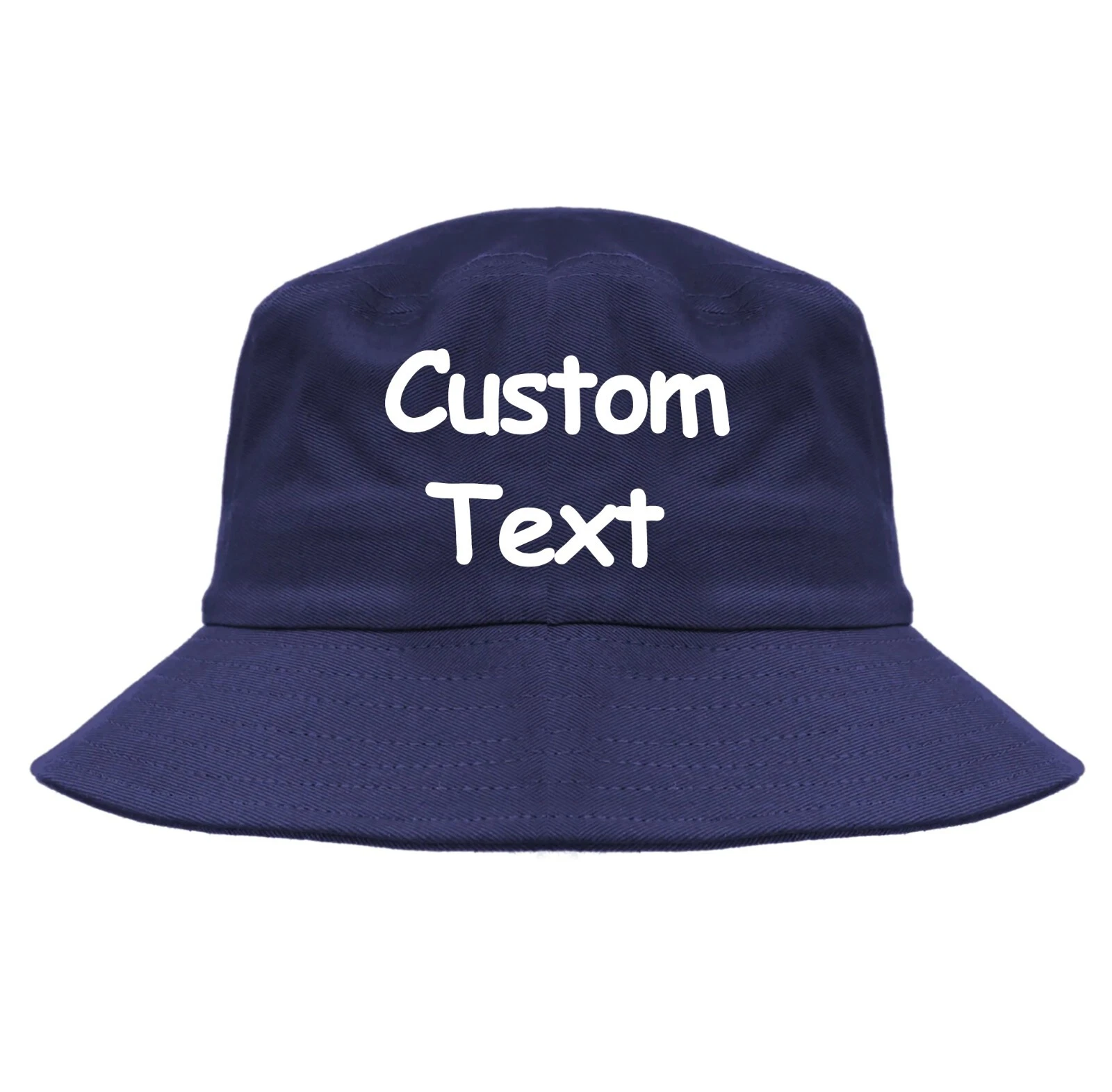 Custom embroidered bucket, custom embroidery bucket hat (navy blue bucket hat)