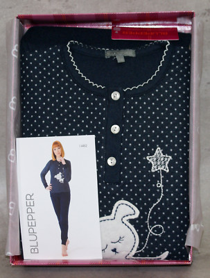 Schlafanzug Mädchen Sottodonna Winter Heiß Punkt Mailand Made IN Italy BLUPEPPER
