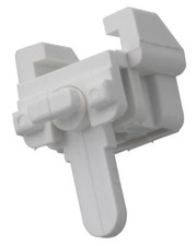 Swish Curtain Track System Connectors,White, complete with Levers, White Plastic
