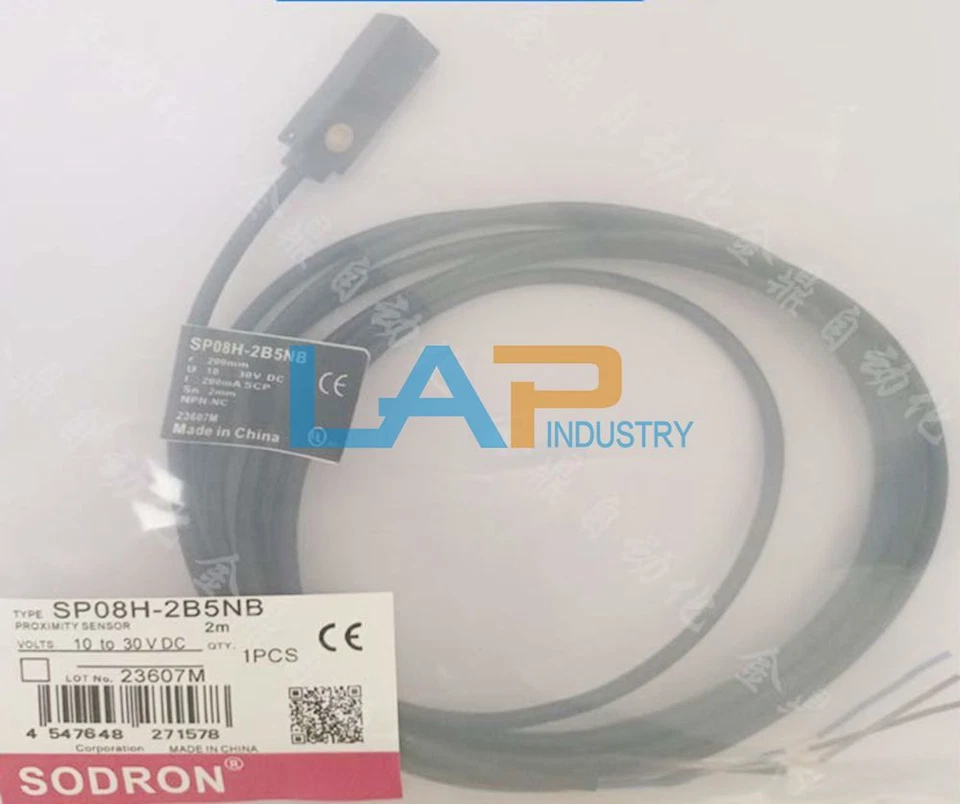 1Pcs New Inductive Proximity Switch Sensor SP08H-2B5NB SP08H2B5NB 2m 10-30VDC - Image 2 of 4