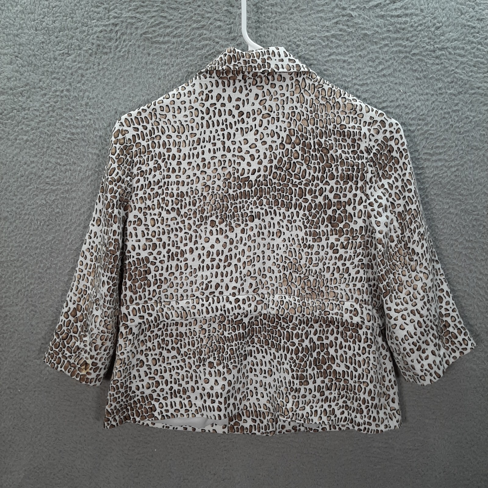 Pendleton Jacket Womens Small White Brown Cheetah… - image 2