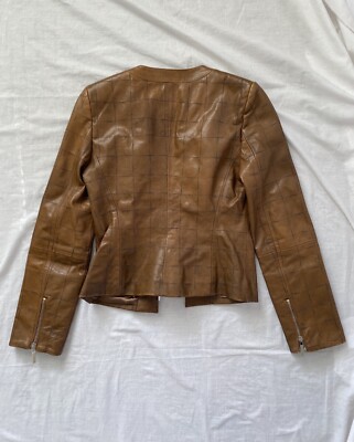 Emporio Armani Brown Goat Leather Jacket | Sz 40 - Made in Poland