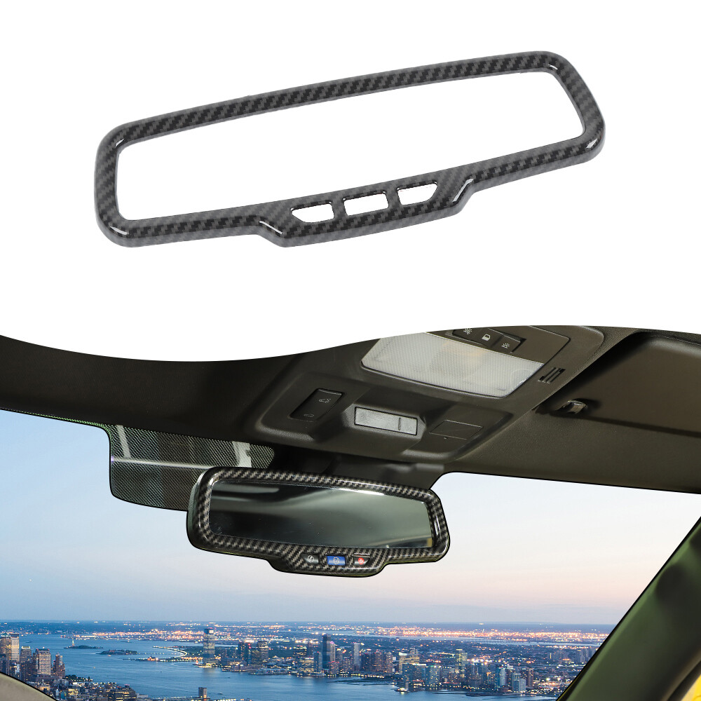 Carbon Fiber Rear-view Mirror Trim Overlay for Chevrolet Camaro 2010-2015