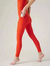 Athleta M Transcend Stash Tight Medium Larkspur Red (Orange)