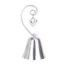 150 Silver Ringing Kissing Bell Name Place Card Holder Wedding bomboniere Heart
