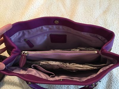 NWT Coach Penelope Tote/Shopper #14422 - Khaki/Berry | eBay