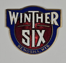 RARE Vintage WINTHER SIX Automobile Radiator Badge Motor Car Hood Emblem Repro