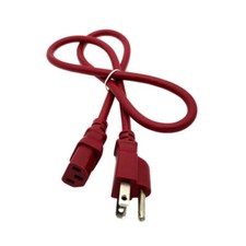 3Ft Power Cord RED for AOC MONITOR 2330V Replacement AC Cable