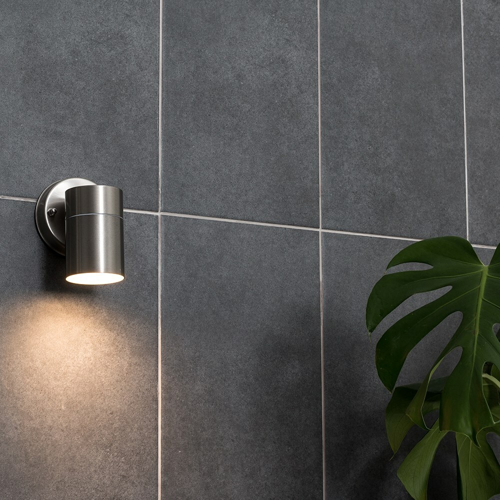 Garden Outdoor LED Up Down Wall Light Metal Security Lights Dusk to ...