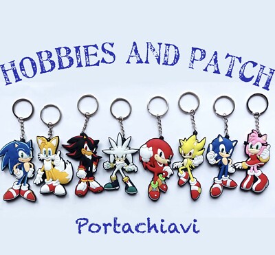 CLASSIC SONIC THE HEDGEHOG KEYCHAIN SEGA PORTACHIAVI GADGET OFFICIAL