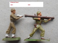 STARLUX MINIS 35mm EQUIPE LANCE ROQUETTE 1081-1080 VÉHICULE DINKY TOYS SOLIDO