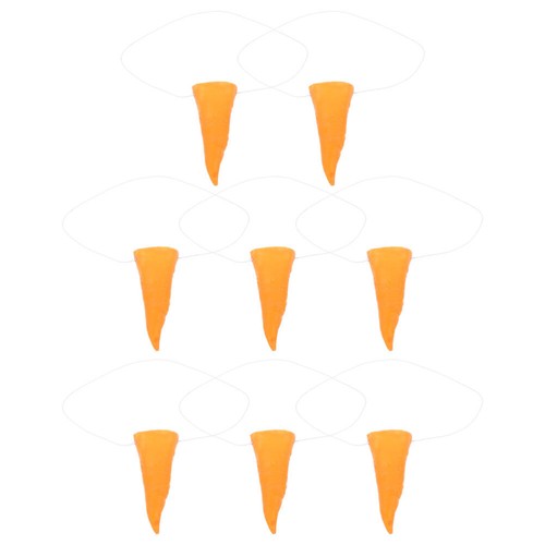8 Pcs Glue Nose Snowman for Projects Diy Christmas Carrot Costumes