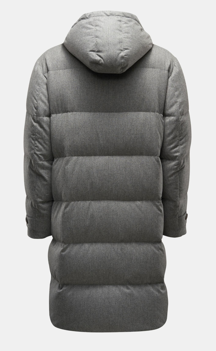 【関税＆送料込み】Brunello Cucinelli Hooded Down Jacket BRUNELLO CUCINELLI Quilted Padded Hooded Shell Down Jacket