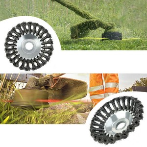 trimmer strimmer weed brush grass wire solid wheel steel head garden inch