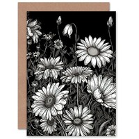 GäNseblüMchen Gerbera Wildblume Frau Geburtstagskarte