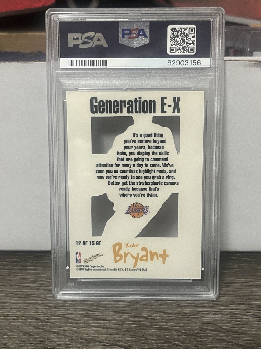 1998 Skybox E-X Century Generation E-X Kobe Bryant #12 PSA 9 MINT 