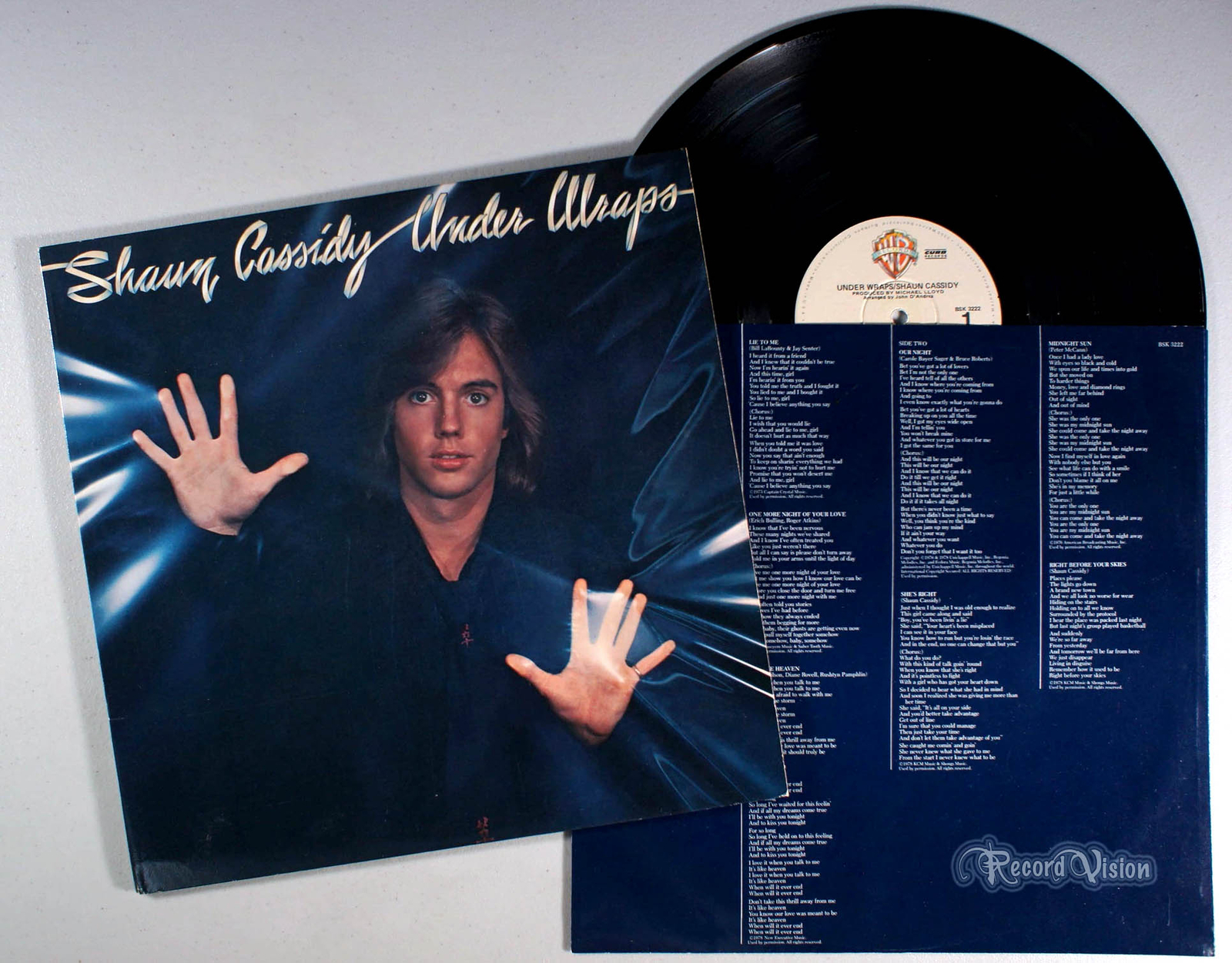 Shaun Cassidy Under Wraps (1978) Vinyl LP • Our Night, Brian Wilson