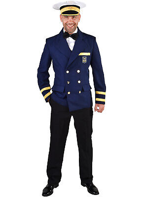 Genuine British Navy Naval White /& Blue Pork Pie Sailors Hat Fancy Dress 57cms