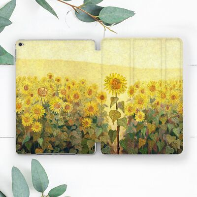 Sunflowers Yellow Flowers Floral Case For iPad 10.2 Pro 12.9 11 9.7 Air 4 5 Mini
