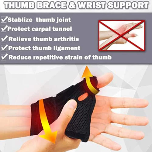 Daumenschiene Bandage Spica mit Handgelenkstütze bei Arthritis & Karpaltunnelschmerzen - Bild 8 von 19