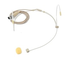 Beige Headset Omnidirectional Microphone fits Shure Wireless Bodypacks