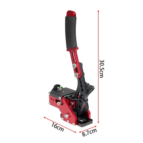 14Bit PS4/PS5 PS USB3.0 SIM Handbrake for Racing Game Steering Wheel T300RS Red - Picture 2 of 15