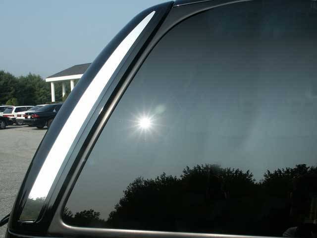 RW42255 Polished Rear Window Trim 2Pc Fits 2002-06 Escalade QAA