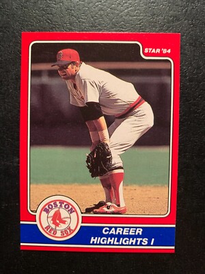 Carl Yastrzemski 1984 STAR CO Yaz CAREER HIGHLIGHTS I  Card #22 BOSTON RED SOX