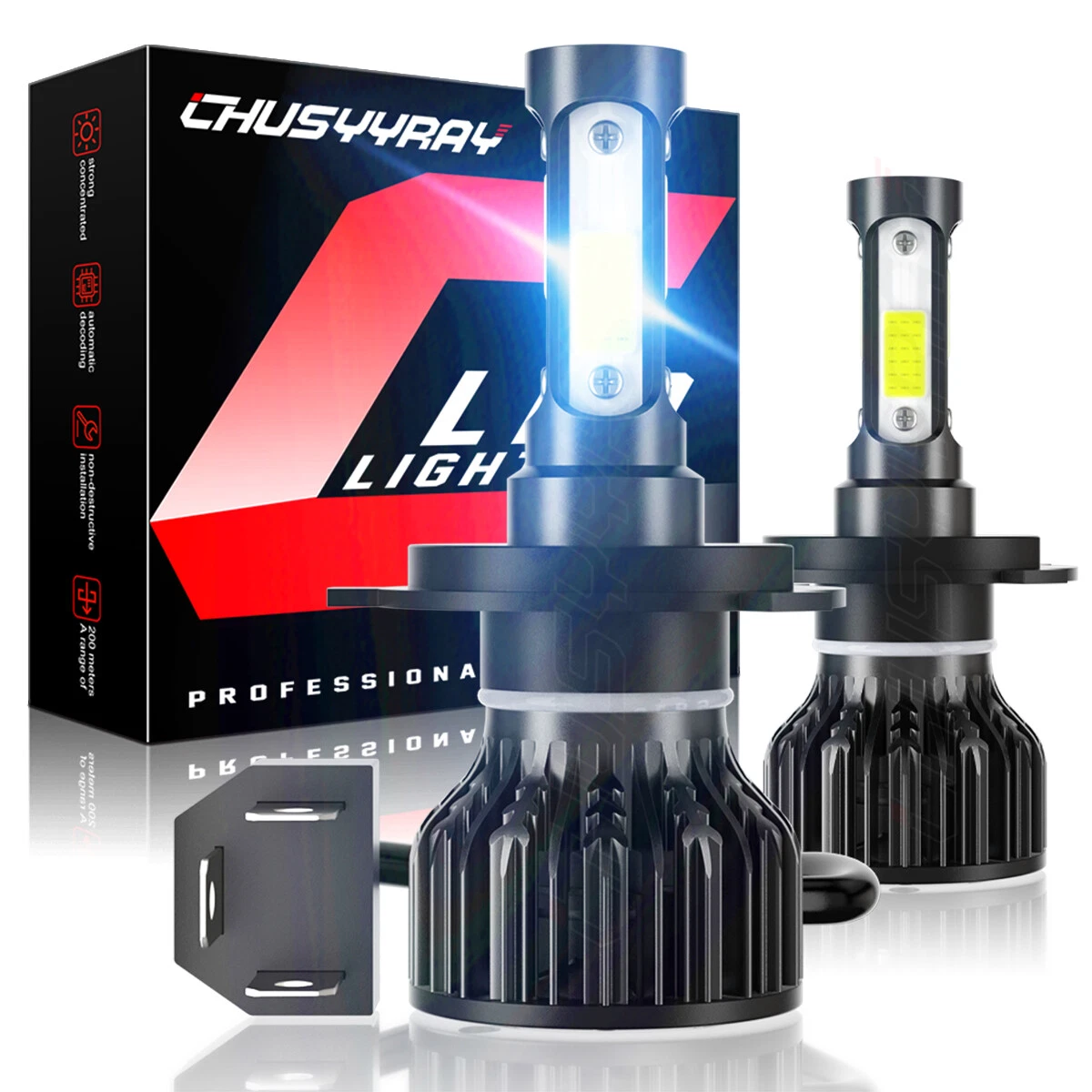 Super bright sale h4 headlight bulbs