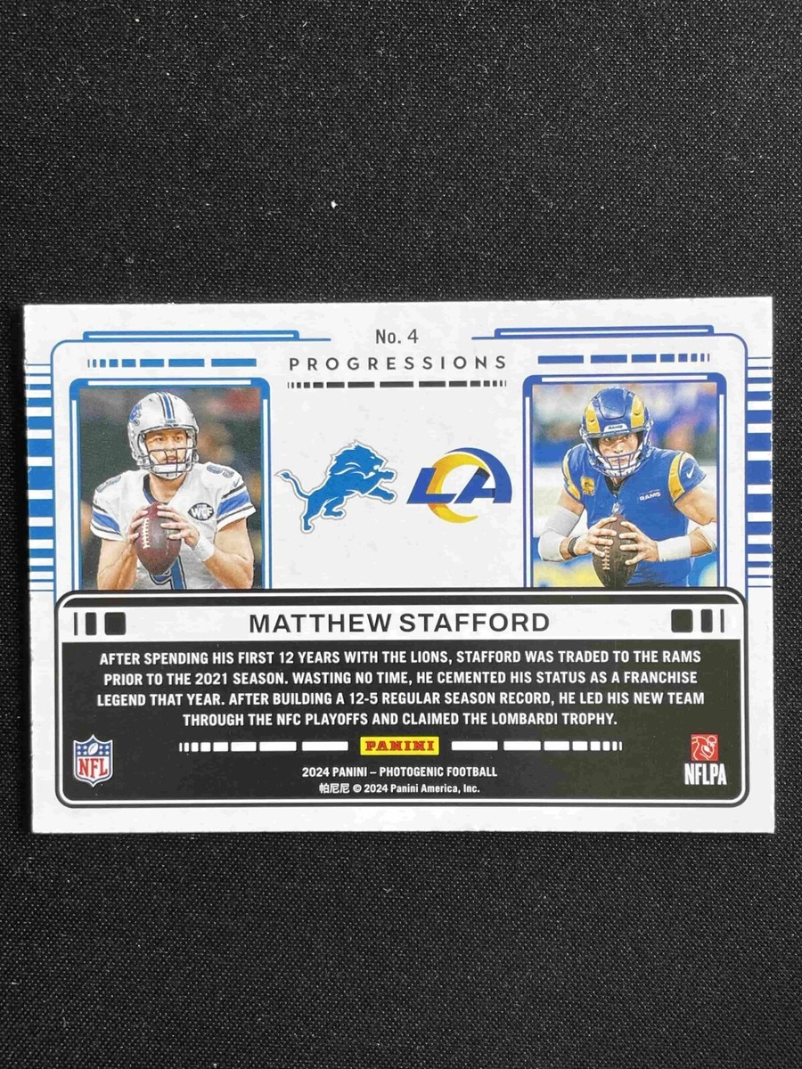 Matthew Stafford 2024 Panini Photogenic Football