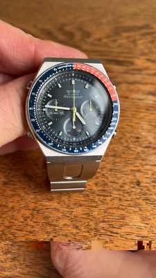 SEIKO　セイコー　スピードマスター　7A28-703A　クオーツ Vintage Seiko 7A28-703A Pepsi Pogue Quartz Chronograph Watch Blue