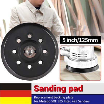 5'' Schleifteller Stützteller 125mm für Metabo SXE 325 Intec 425 Turbotec Schwarz
