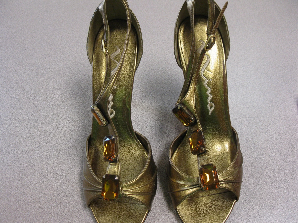 Bronze metallic sandals sale