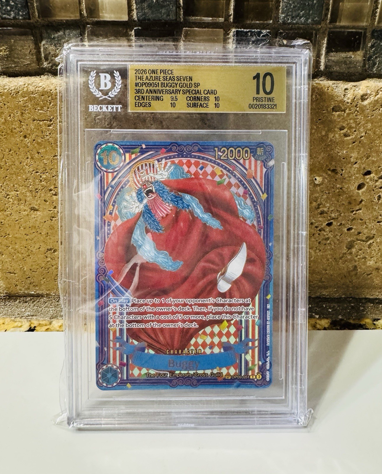 Buggy - OP09-051 (SP) (Gold) OP09-051 The Azure Sea's Seven Foil