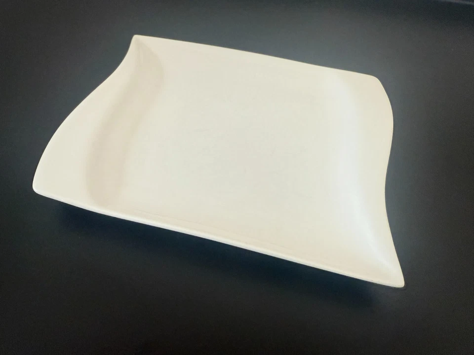 °° vanWell - Harmony - kleiner Speiseteller Porzellan B 20cm L 17cm weiß °° - Bild 2 von 4