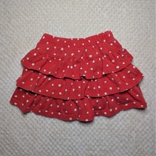 Hanna Andersson Red Polka Dot Ruffle Skort Size 100 US 4 
