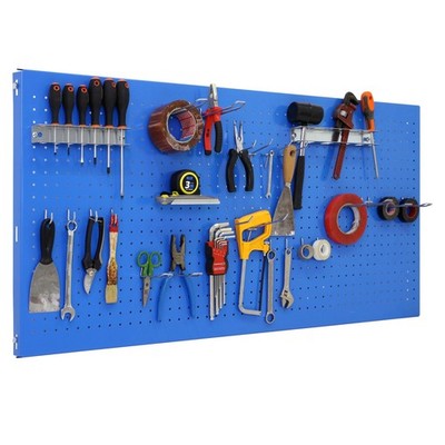 SimonRack Werkzeugwand, 25 teiliges Hakenset, 120x60x3,5 cm, MetallLochwand, ...